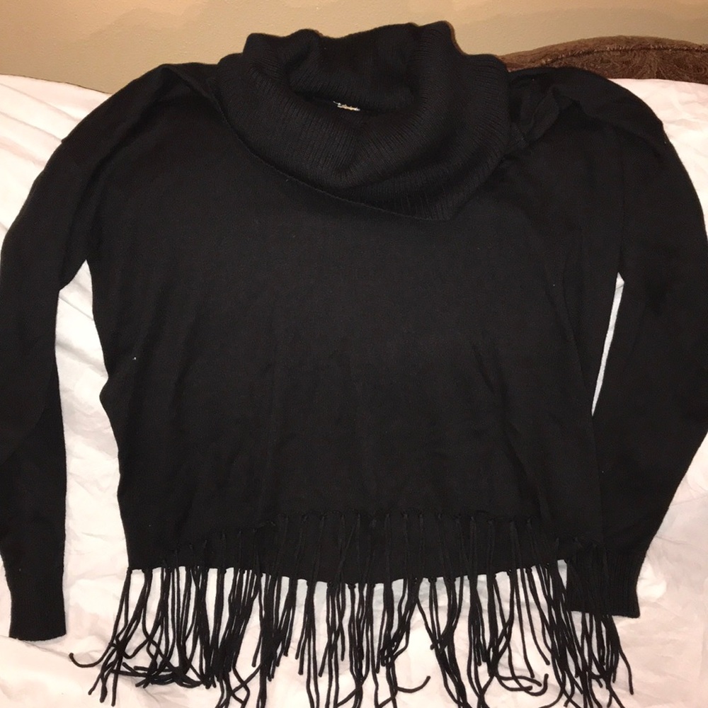 Black sweater v neck